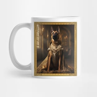Regal Belgian Malinois - Medieval Princess (Framed) Mug